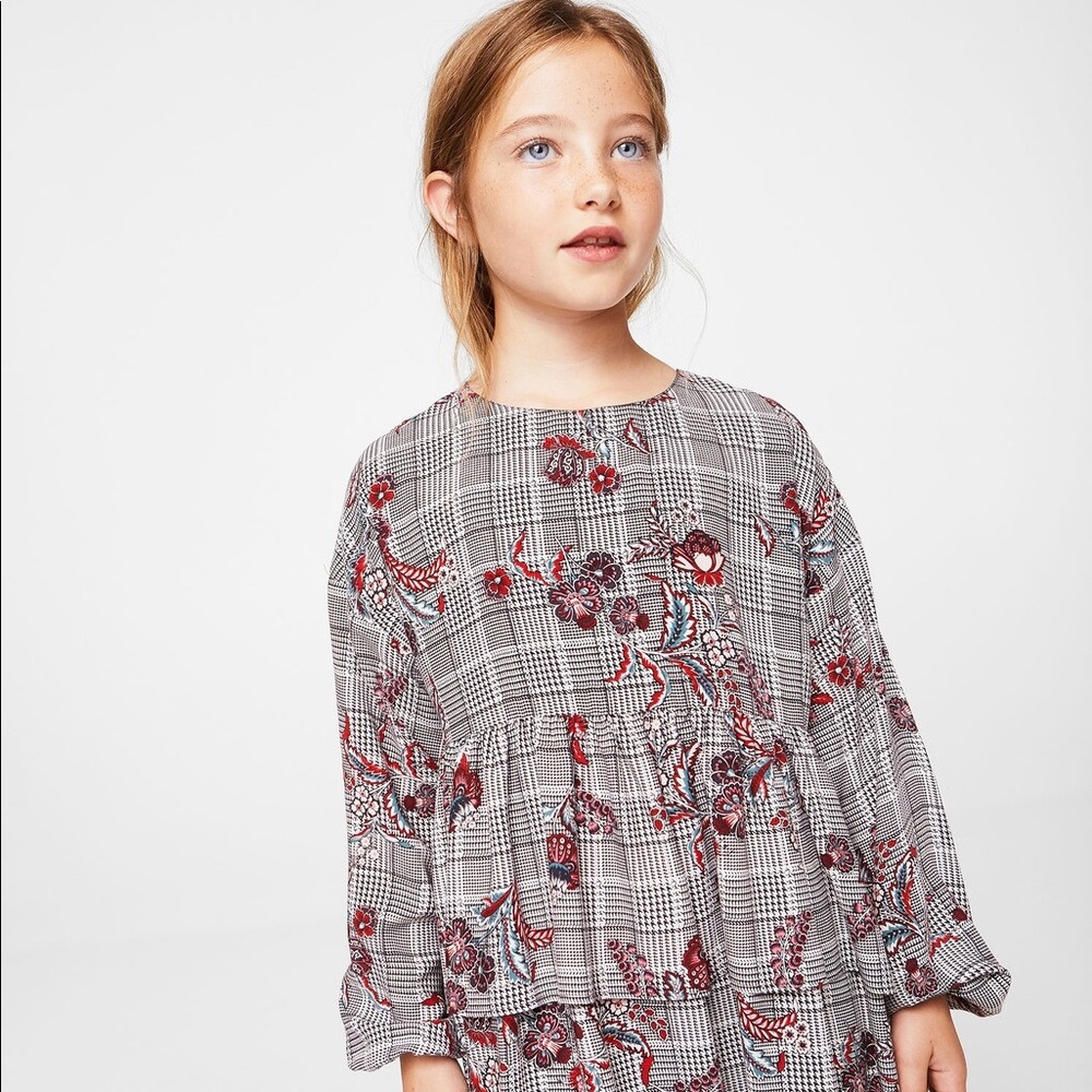 Mango floral print dress